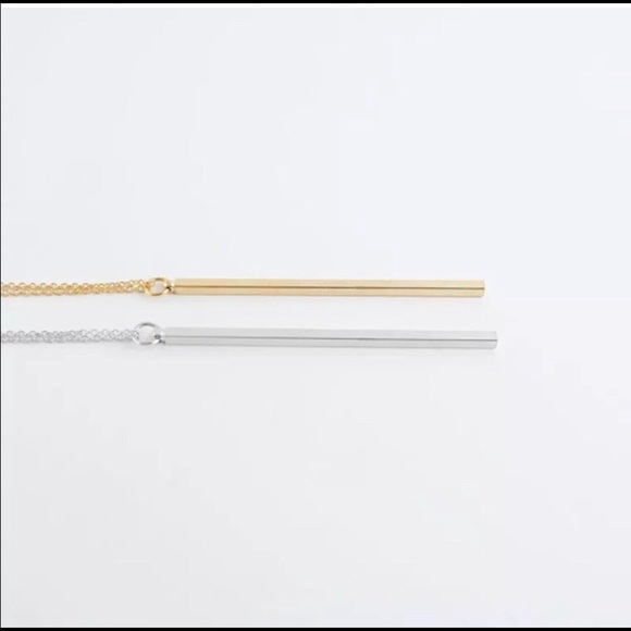 Long Bar Statement Necklace (FINAL PRICE) - Picture 2 of 3